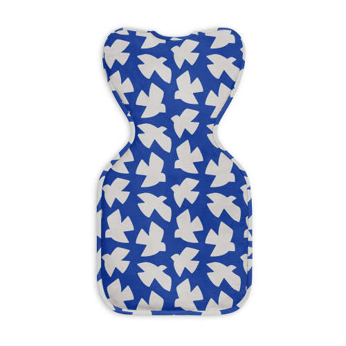 Swaddle Up™ 1.0 TOG Cotton Cobalt Paperbirds
