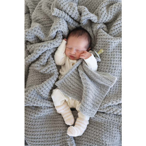 CuddleLane™ Luxe Waffle Lovey | Moon