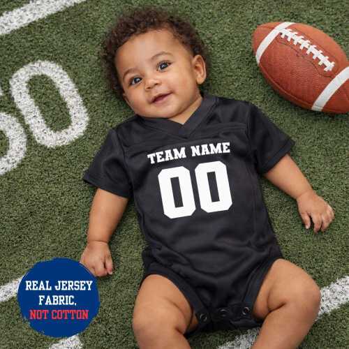 Customized Baby Newborn Football Jersey Personalized Infant Jersey Bodysuit Name and Number Custom Jersey Sports Fan gift Game Day Apparel