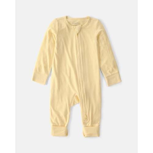 Baby 2-Way Zip PurelySoft Sleep & Play Pajama - Yellow | Carter's Newborn
