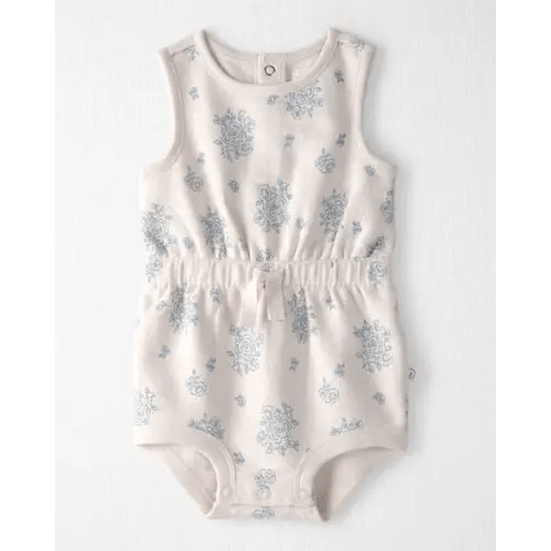 Baby Girl Organic Cotton Romper in Royal Bloom Print - Little Planet | Carter's