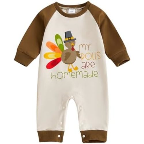 Karwuiio My First Valentines Day Baby Boy Girl Outfit Heart Print Jumpsuit Romper Long Sleeve Onesie Cute Newborn Outfits