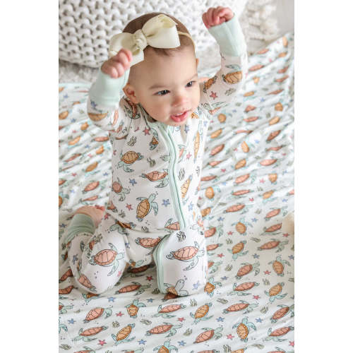 Convertible Zip Romper in Turtley Rad | Caden Lane