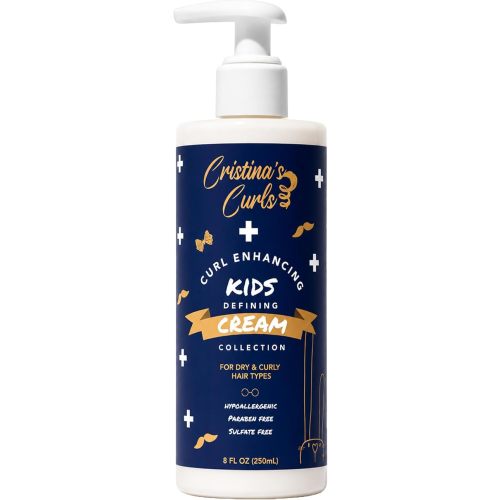 Cristina's Curls Curl Defining Cream For Kids – Moisture Rich Styling For Soft Bouncy Curls
