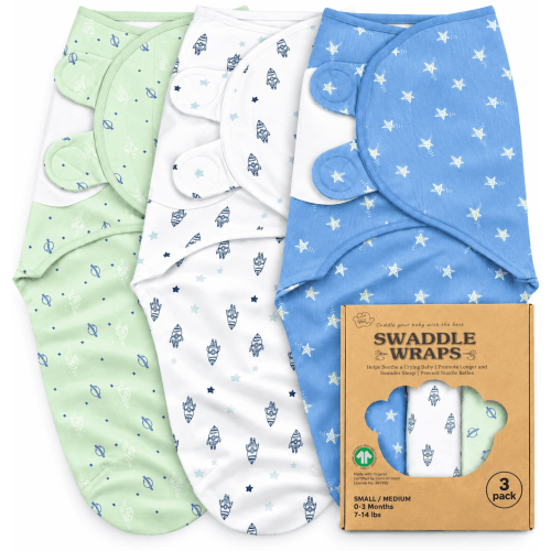 Bublo Baby Swaddles for Newborns 0–3 Months, Organic Cotton Baby Swaddle Blanket, Infant Swaddle Sack, Baby Swaddles 0–3 Months, Newborn Sleep Sacks, Baby Blanket Sleep Sack for Baby Boys & Girls