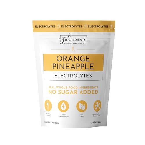 Orange Pineapple Electrolytes – 30‑Serving Hydration Drink Mix with Coconut Water, Sea Salt, and Trace Minerals – Supports Energy, Recovery, and Electrolyte Balance*
