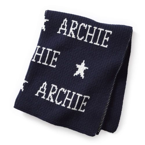 Personalized Knit Baby Blanket