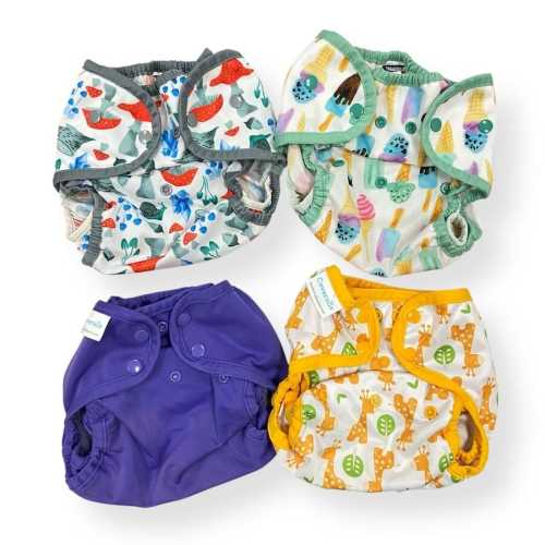 Reusable Diaper Wraps with Inserts