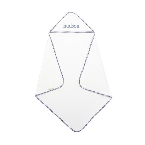 Gingham Baby Hooded Towel + washcloths