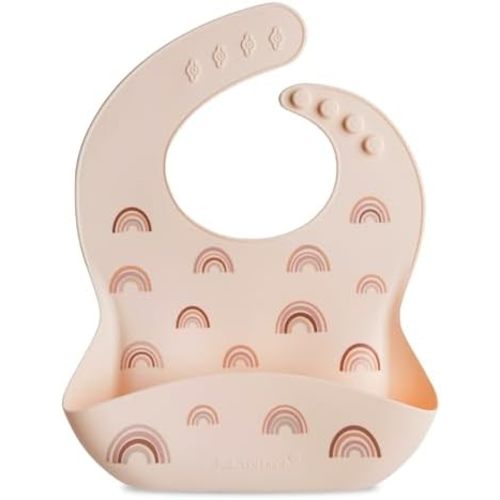 Loulou Lollipop Soft, Waterproof Silicone Feeding Bib for Babies and Toddlers