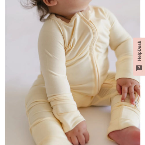 Infant Romper in Butter Yellow – Silks