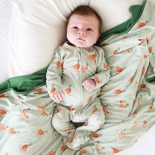 Lucky Ducky Zipper Footie