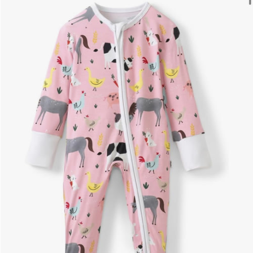 Little Sleepies Pajamas for Baby Boys & Girls, Viscose from Bamboo Baby Pajamas, Preemie & Newborn Sleepers, 2-Way Zipper PJs