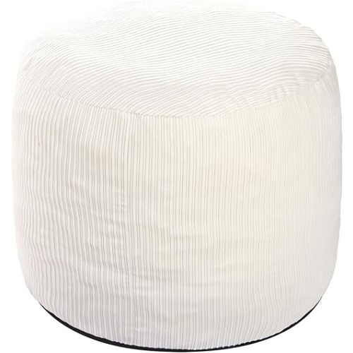Small Pouf Ottoman Foot Rest Footstool and Ottomans Small for Couch Foot Stools for Living Room Boho Couch Ottomans White Beige Pouf Ottoman 20x15 Foot Rest Poufs Footstool