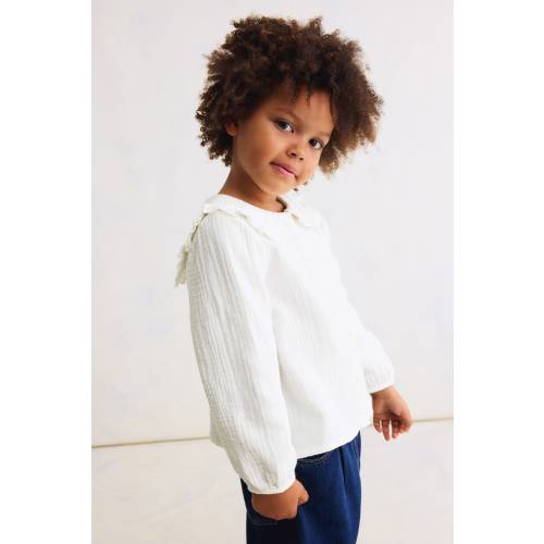 COTTON MUSLIN BLOUSE