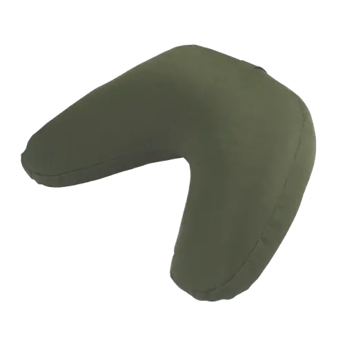V Shaped Meditation Cushion for floor sitting in Olive