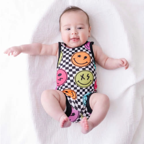 Check Your Mood Sleeveless Shorty Romper