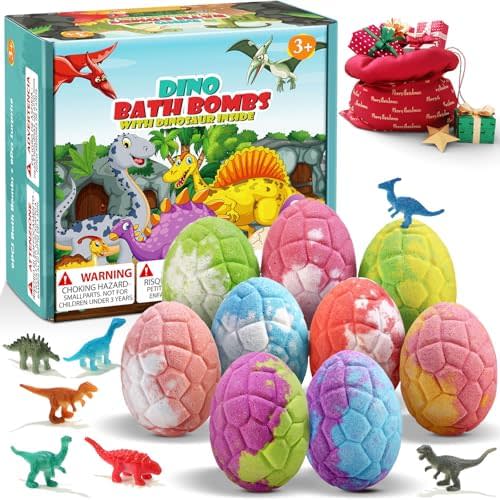 Bath Bombs for Kids with Dinosaur Toys Inside, Natural Organic