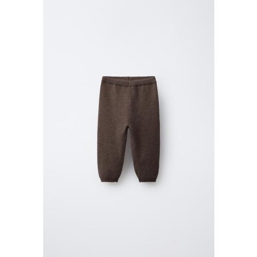100% CASHMERE BAGGY PANTS - Brown | ZARA United States