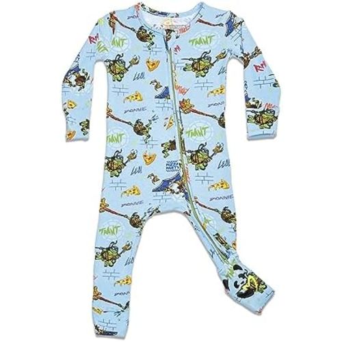 Bellabu Bear TMNT Mutant Mayhem Movie Baby Pajamas for Baby Boys & Girls, Matching Family Pajamas, Rayon from Bamboo