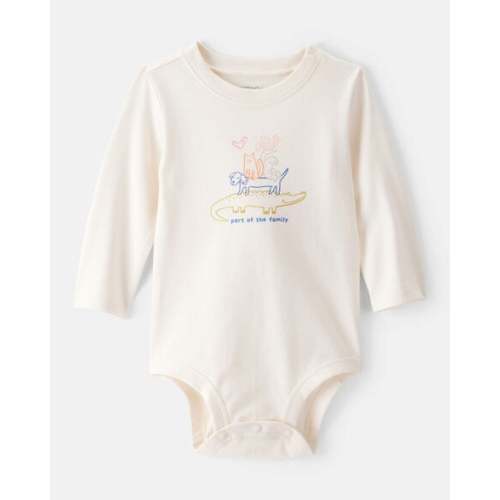 Baby Family Cotton Long-Sleeve Graphic Bodysuit - Ivory - Carter's | Carter's