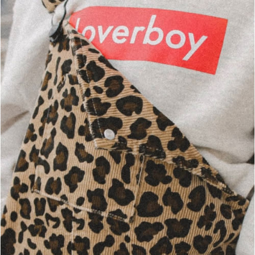 Leopard Print Overalls