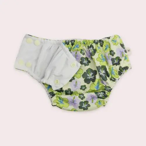 Econaps Swim Cloth Nappy Hibiscus 4-7kg Small | Baby Bunting AU