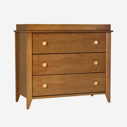 Sprout 3-Drawer Changer Dresser - Chestnut / Natural