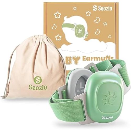 Baby Muffs Noise Reduction Headphones for Toddlers, Protects Hearing Earmuff for Baby 3–48 Months, 24dB Noise Cancelling Headphones for Airplane Travel, Party and Fireworks.