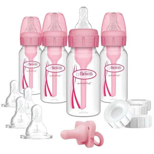 Dr. Brown's - Breast to Bottle Feeding Set, Pink, 4 oz
