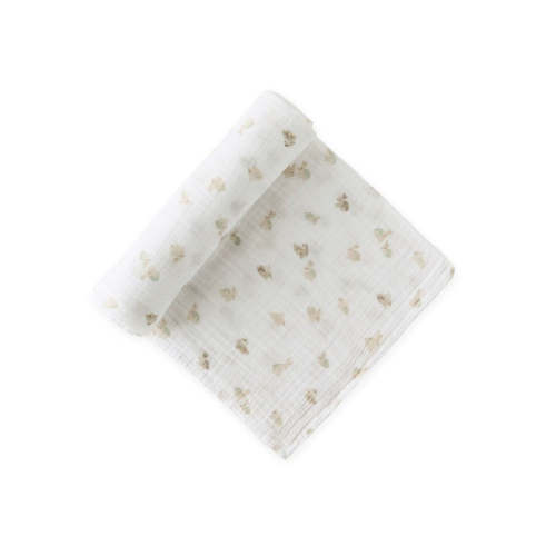 Organic Cotton Muslin Swaddle - Hoppy Bunny