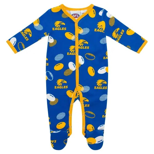 West Coast Eagles Babies Coverall Size:000