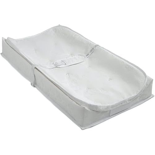 Serta Perfect Sleeper 2-in-1 Deluxe Pillow Top Changing Pad & Portable Changing Mat, White