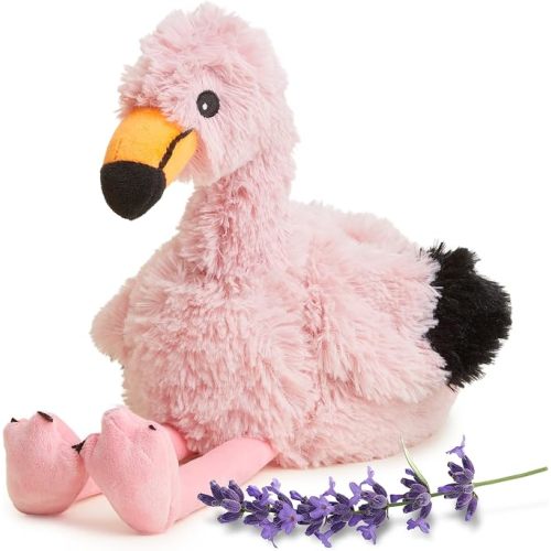 warmies Microwavable & Weighted Stuffed Animals, Flamingo, Heatable