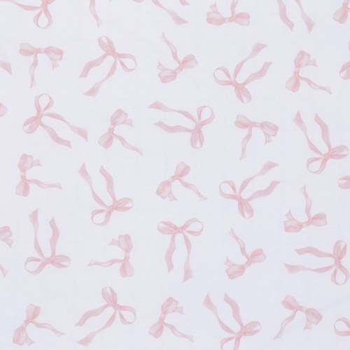Coquette Bows Aesthetic Pink Cotton Baby Fitted Crib/Toddler Sheet – Lambs & Ivy