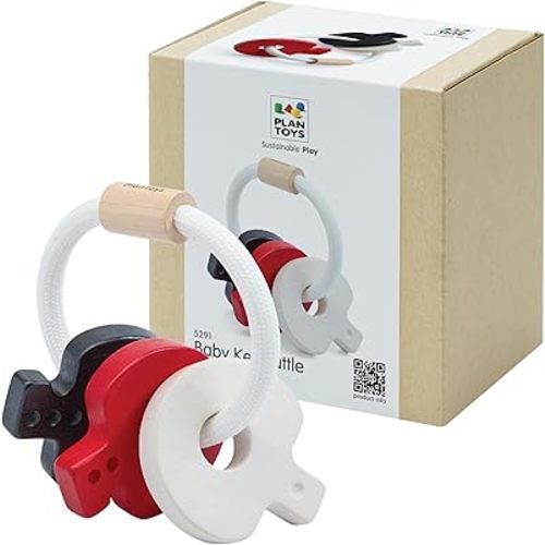PlanToys Baby Key Rattle-HIGH Contrast