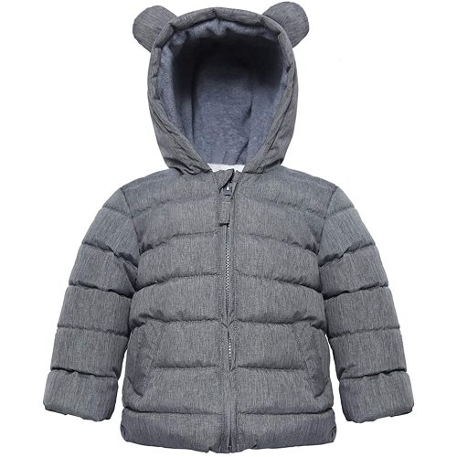 Rokka&Rolla Baby Boys' Water-Resistant Fleece Lined Puffer Jacket Winter Coat for Newborn Infant Toddler