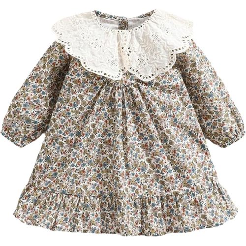 Spring Baby Toddler Girls' Long Sleeve Princess Dress - Cute & Stylish Outfit for Spring/Fall