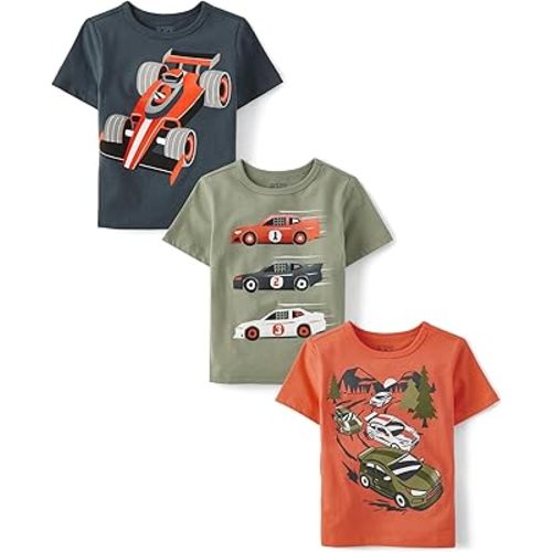 The Children's Place Baby Boys' Graphic T-Shirts (3-Pack)
