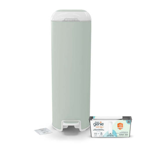 Poubelle à Couches Platinium - Vert Sauge ( 18 sacs) - Diaper Genie – CLÉMENT