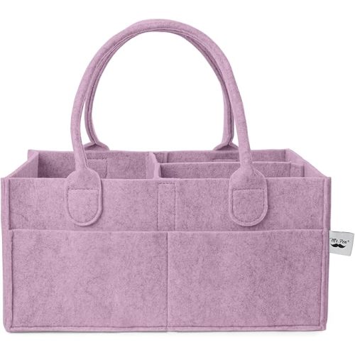 Mr. Pen- Baby Diaper Caddy Organizer, Orchid Mist | Nursery Storage Bin and Car Organizer for Diapers and Baby Wipes