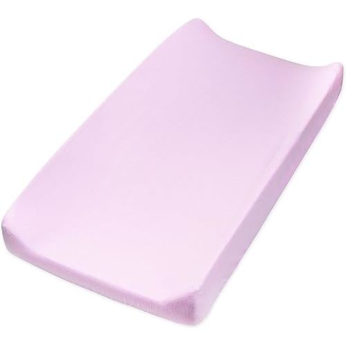 HonestBaby Girls Organic Cotton Changing Pad Cover, Lavender, One Size