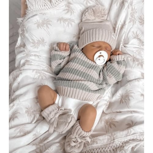 3 Little Crowns Chunky Knit Striped Sweater