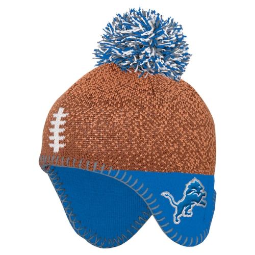 Detroit Lions Infant NFL Infant Football Head Knit - Brown