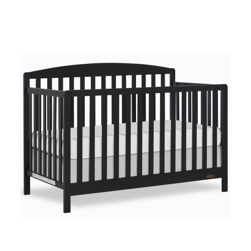 Dream On Me Odelle 5 in 1 Convertible Crib, Matt Black