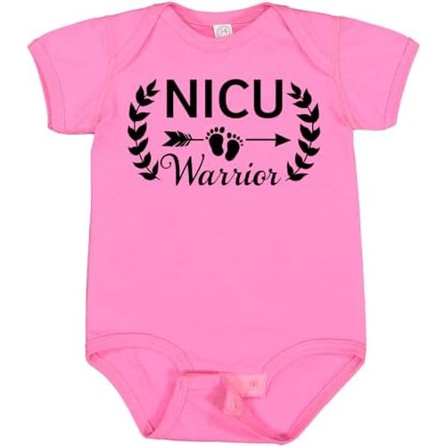 inktastic NICU Warrior with Arrow and Baby Footprints Baby Bodysuit