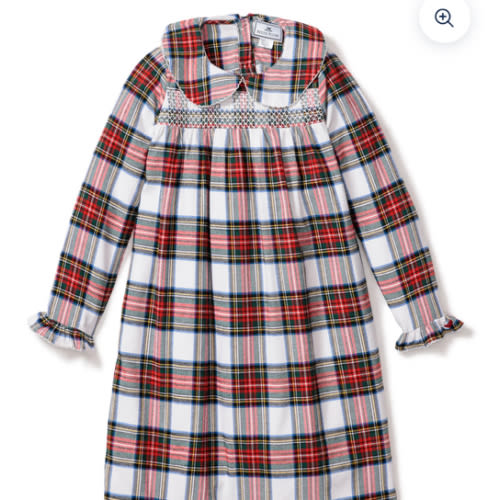 Girl's Brushed Cotton Eloise Nightgown in Balmoral Tartan