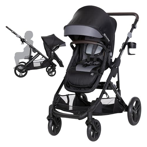 Baby Trend Morph Single to Double Modular Stroller, Dash Black