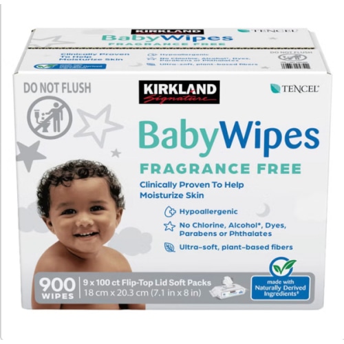 Kirkland Signature Baby Wipes Fragrance Free