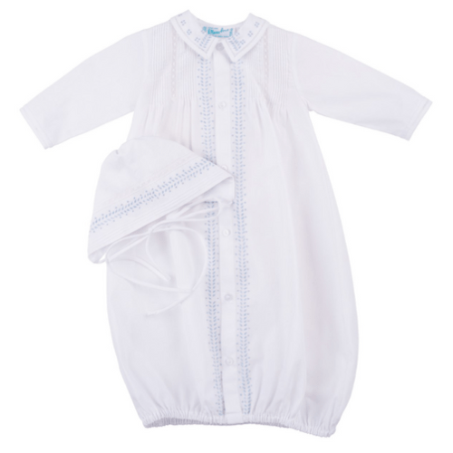 Boys Leaf Embroidered Take Me Home Gown I Feltman Brothers